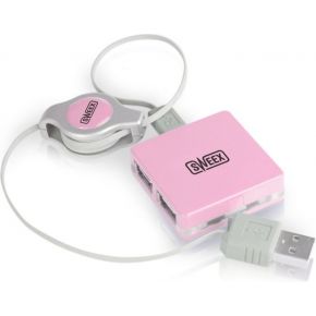Image of Sweex USB HUB 4 poort Baby Pink .US039.