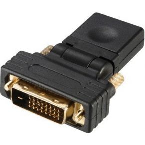 Image of Akasa AK-CBHD16-BK DVI-D HDMI Zwart kabeladapter/verloopstukje