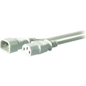 Image of C14 - 3 meter - Witte Kabel - C13 - C14 - Techtube Pro