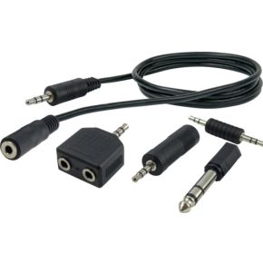 Image of Schwaiger KHASETHQ533 2.5m 3.5mm 3.5mm Zwart audio kabel