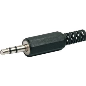 Image of Schwaiger KSS8170533 3.5mm Zwart, Chroom kabel-connector