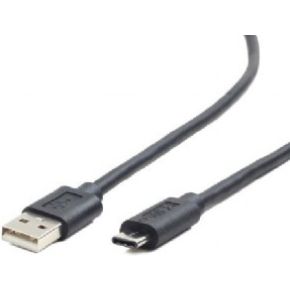 Image of Cablexpert CCP-USB2-AMCM-1M 1m USB A USB C Zwart USB-kabel