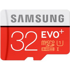 Image of Samsung EVO Plus MicroSD Card 32GB MicroSDHC UHS-I Class 10 flashgeheugen