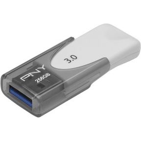 Image of PNY ATTACHE 4 256GB USB 3.0 (3.1 Gen 1) Type-A Grijs, Wit USB flash drive