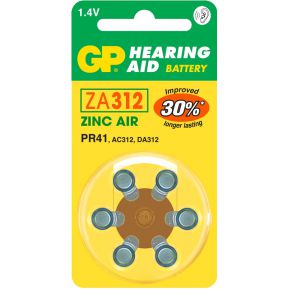 Image of GP Batteries Hearing Aid ZA312