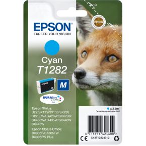 Image of Epson C13T12824022 3.5ml Cyaan inktcartridge