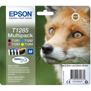 Image of Epson C13T12854022 5.8ml 5.9ml 515pagina's Zwart, Cyaan, Geel inktcartridge