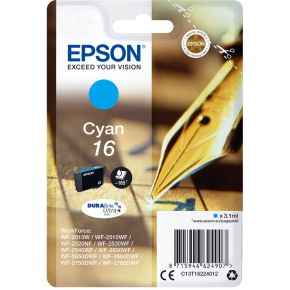 Image of Epson C13T16224022 3.1ml 165pagina's Cyaan inktcartridge