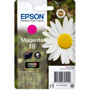 Image of Epson C13T18034012 3.3ml 180pagina's Magenta inktcartridge