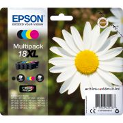 Epson C13T18164012 6.6ml 11.5ml 470paginas 450paginas Zwart, Cyaan, Geel inktcartridge