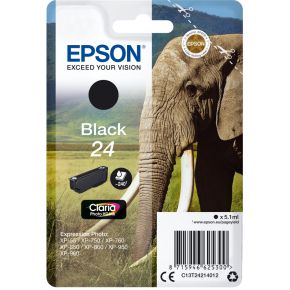 Image of Epson C13T24214012 5.1ml 240pagina's Zwart inktcartridge