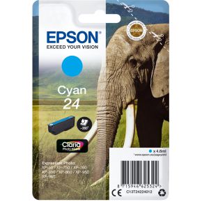 Image of Epson C13T24224012 4.6ml 360pagina's Cyaan inktcartridge