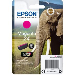 Image of Epson C13T24234012 4.6ml 360pagina's Magenta inktcartridge