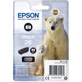 Image of Epson C13T26114012 4.7ml 200pagina's Zwart inktcartridge