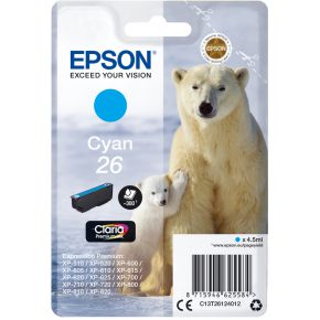 Image of Epson C13T26124012 4.5ml 300pagina's Cyaan inktcartridge