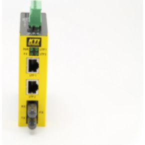 Image of KTI Networks KSD-103-A-SL2 Fast Ethernet (10/100) Zwart, Geel netwerk-switch