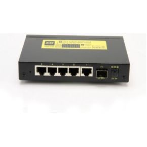 Image of KTI Networks KSD-541 Unmanaged Fast Ethernet (10/100) Zwart, Geel netwerk-switch