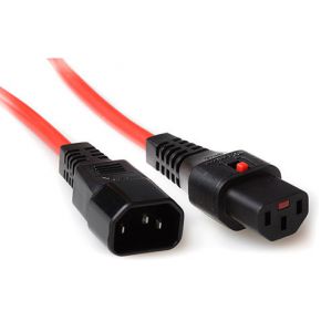 Image of Advanced Cable Technology AK5194 Zwart, Rood electriciteitssnoer