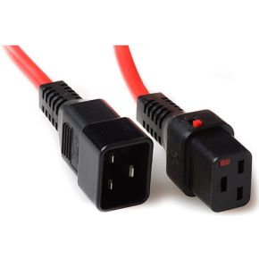 Image of Advanced Cable Technology AK5202 Zwart, Rood electriciteitssnoer
