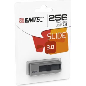 Image of Emtec B250 Slide 256GB USB 3.0 (3.1 Gen 1) Type-A Grijs USB flash drive