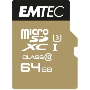Image of Emtec microSDXC 64GB Class10 Speedin 64GB MicroSDXC Class 10 flashgeheugen