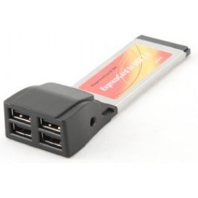 Image of Gembird PCMCIAX-USB24 Intern USB 2.0 interfacekaart/-adapter