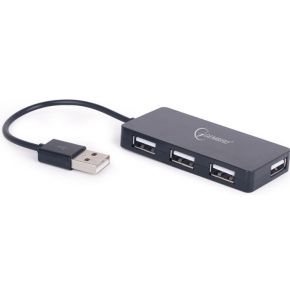 Image of Gembird UHB-U2P4-03 USB 2.0 480Mbit/s Zwart hub & concentrator