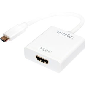 Image of LogiLink UA0236A USB-C HDMI Wit kabeladapter/verloopstukje