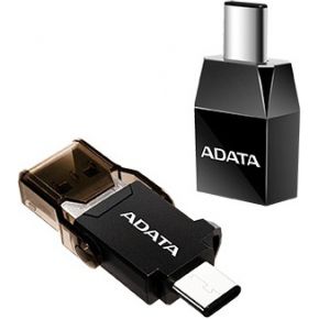 Image of ADATA ACAF3PL-ADP-RBK USB C USB 3.1 A Zwart kabeladapter/verloopstukje