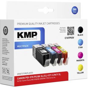 Image of KMP C107PIXV Multipack komp. mit Canon PGI-570/CLI-571 XL C/M/Y