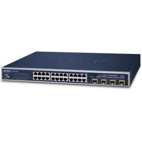 Image of Planet WGSW-24040 Managed L2 Gigabit Ethernet (10/100/1000) 1U Zwart netwerk-switch