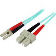 StarTech.com A50FBLCSC5 5m LC SC Turkoois Glasvezel kabel