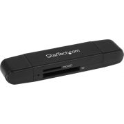 StarTech-com-SDMSDRWU3AC-USB-3-0-3-1-Gen-1-Type-A-Type-C-Zwart-geheugenkaartlezer