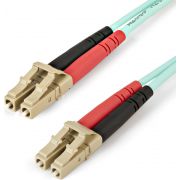 StarTech.com Aqua OM4 Duplex multimode glasvezel kabel 100 Gb 50/125 LSZH LC/LC 2 m