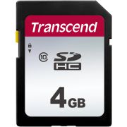 Transcend SDHC 300S 4GB flashgeheugen SD Klasse 10 NAND