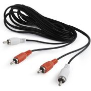 Gembird-CCA-2R2R-10-audio-kabel-3-m-2-x-RCA-Zwart-Rood-Wit
