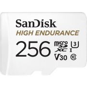 SanDisk High Endurance 256GB MicroSDXC Geheugenkaart met SD Adapter