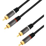 LogiLink-CA1203-audio-kabel-1-5-m-2-x-RCA-Zwart
