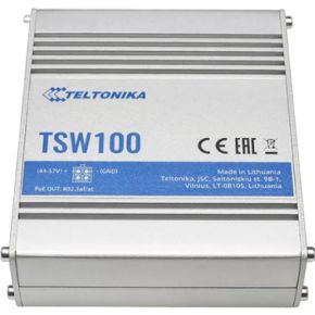 Teltonika TSW100 netwerk- Gigabit Ethernet (10/100/1000) Power over Ethernet (PoE) Blauw, Meta netwerk switch