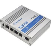 Teltonika-TSW100-netwerk-Gigabit-Ethernet-10-100-1000-Power-over-Ethernet-PoE-Blauw-Meta-netwerk-switch