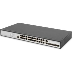 Digitus DN-80221-3 netwerk- Managed L2 Gigabit Ethernet (10/100/1000) Zwart, Grijs netwerk switch