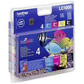 Image of Brother Ink Cartridge Lc1000Valbp Value Pack (B