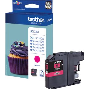 Image of Brother Ink Cartridge Lc-123M Magenta 600 Pages