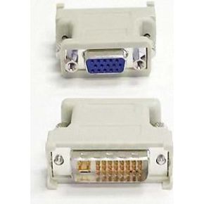 Image of DVI - VGA adapter DVI-I 24+5-pin male - VGA female zwart - Valueline