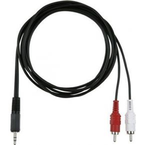 Image of Haiqoe Audio cable 5m 3.5mm plug ==> 2x RCA (Tulp)