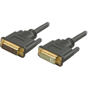 Image of DVI verlengkabel DVI-I 24+5-pin male - DVI-I 24+5-pin female 2,00 m zw
