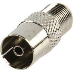 Image of Haiqoe F-connector adapter F fem- Coax fem 4 stuks