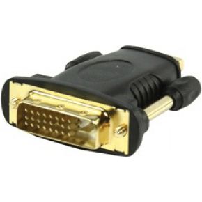 Image of Haiqoe Adapter DVI-D male ==> HDMI fem verguld