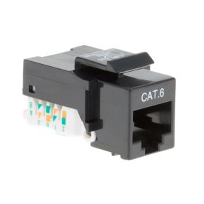Image of Haiqoe Ethernet jack Toolless CAT6 UTP Keystone zwart