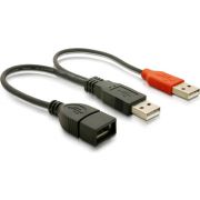Haiqoe-USB-Data-Power-Kabel-USB-A-Fem-2-x-USB-A-Male